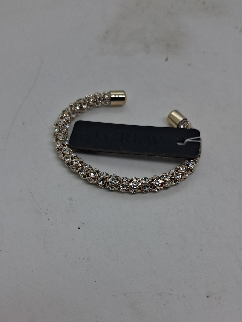 NWT J. Crew Gold Crystal Pavé Cuff Bracelet